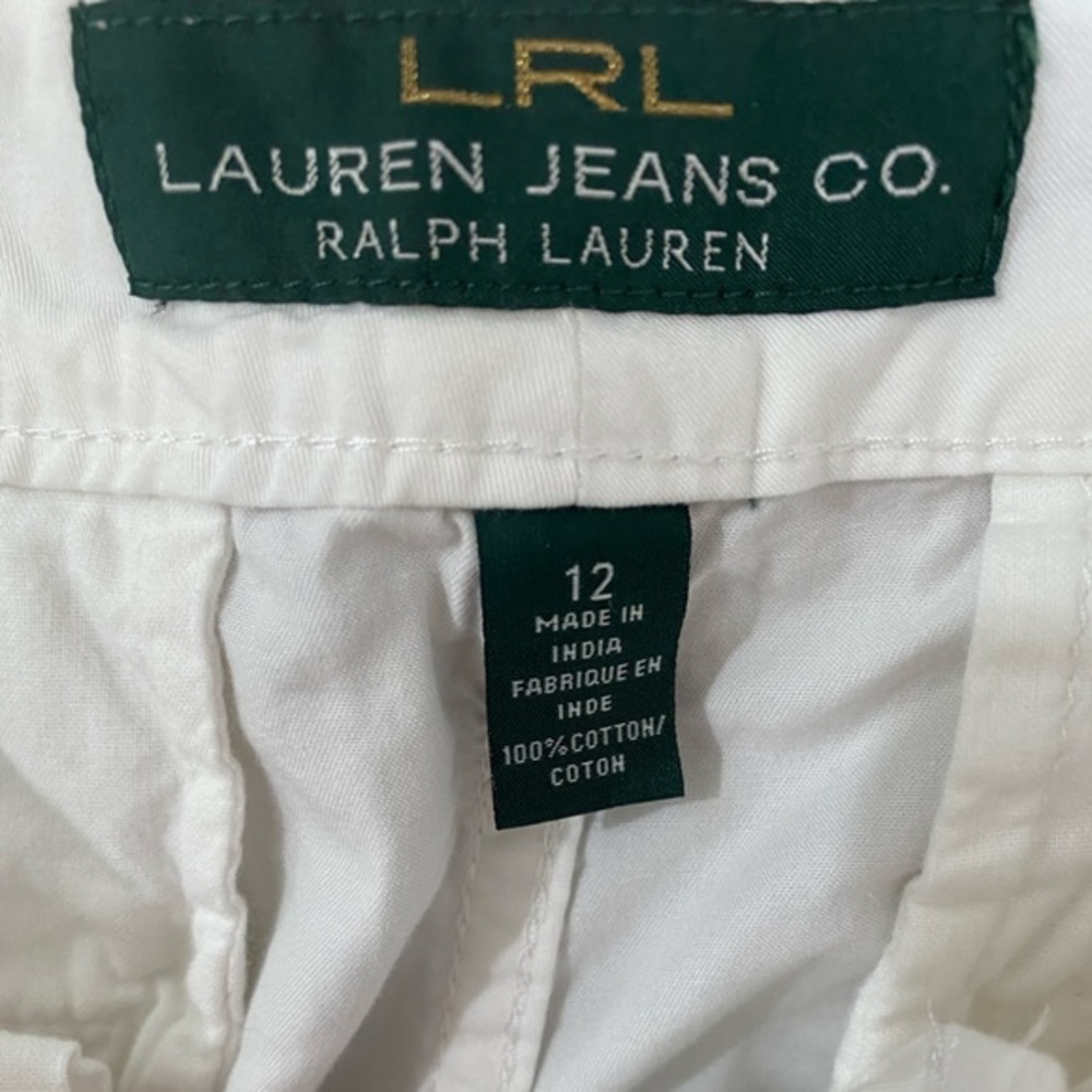 LRL Lauren Jeans Co. Women’s‎ Pants Size 12 Khaki Classic Straight Comfort EUC - Picture 5 of 7